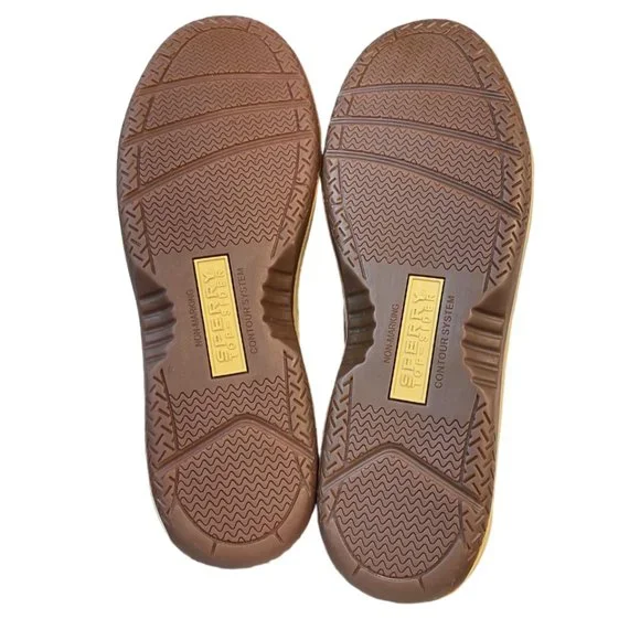 Men's Sperry Billfish 3-Eye Boat Shoe, Dark Tan, Size 12W, New in Box - Picture 8 of 11